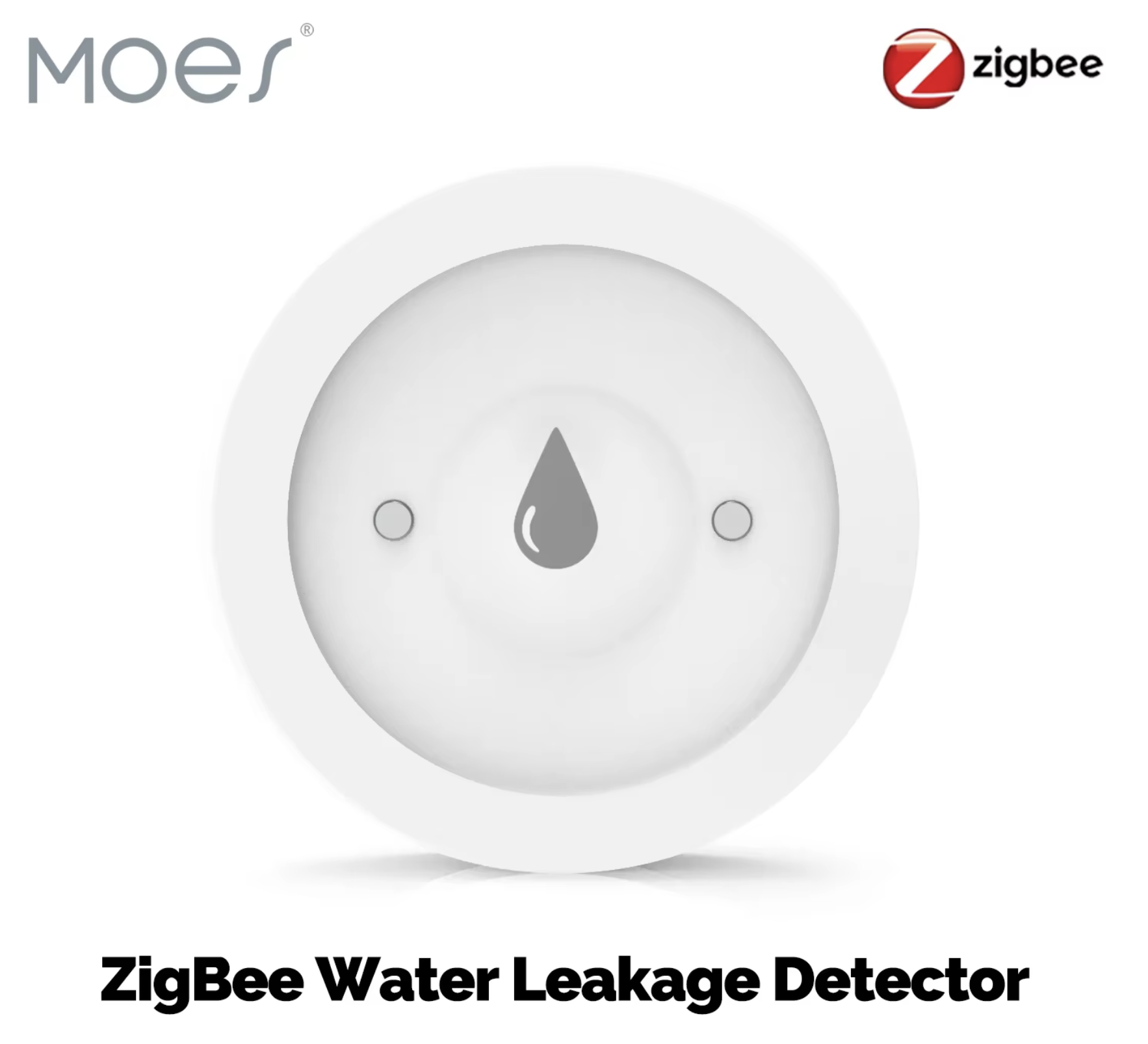 Czujnik zalania MOES ZigBee 3.0 Tuya Smart Life IP66 – detektor wycieku wody